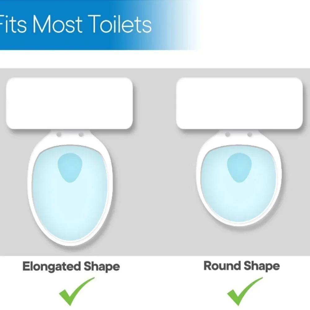 RMS Raised Toilet Seat - 5 Inch Elevated Riser with Adjustable Padded Ar…‎